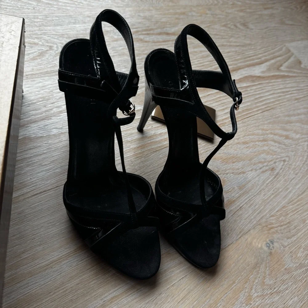Gucci 4” black heels size 9 b - Picture 2 of 16